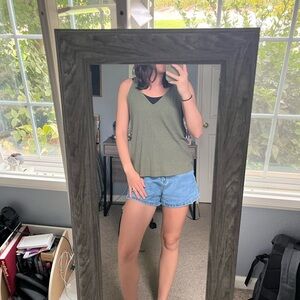 ASOS Khaki Green Sleeveless Tank Top